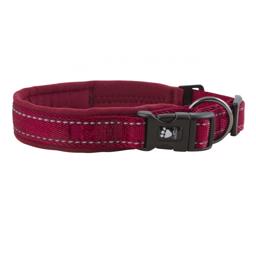 Click-hundhalsband Hurtta Casual vadderat lingon